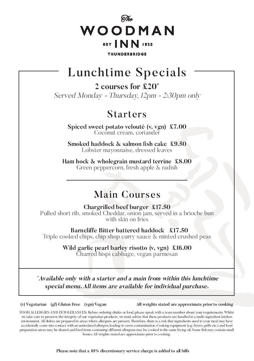 Lunchtime specials store